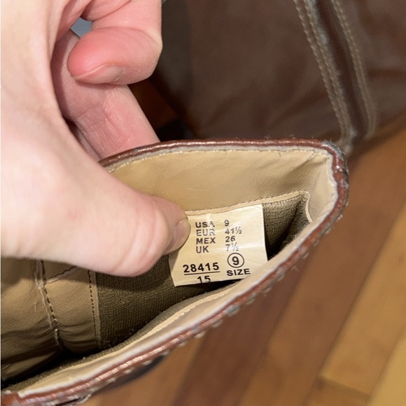 Vintage 90’s Lower East Side Faux Leather Chunky Corset Platform Boots - Picture 12 of 12